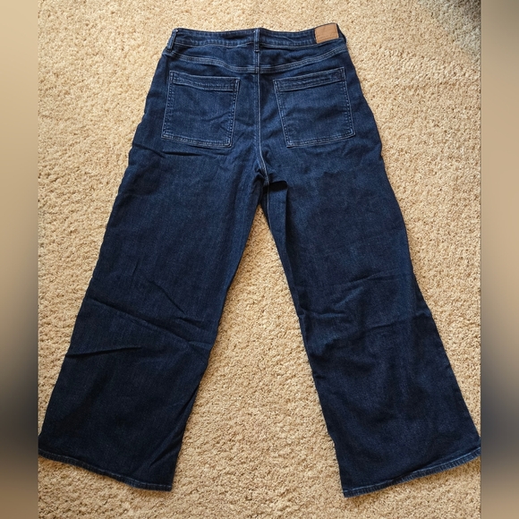 American Eagle High Rise Dreamy Drape Wide-Leg Denim Jeans - Picture 2 of 4